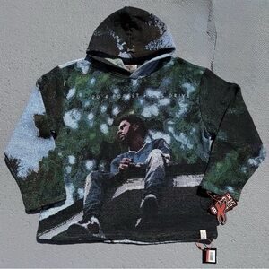 Brand X studios Jcole Forest Hill tapestry Hoodie Sweater